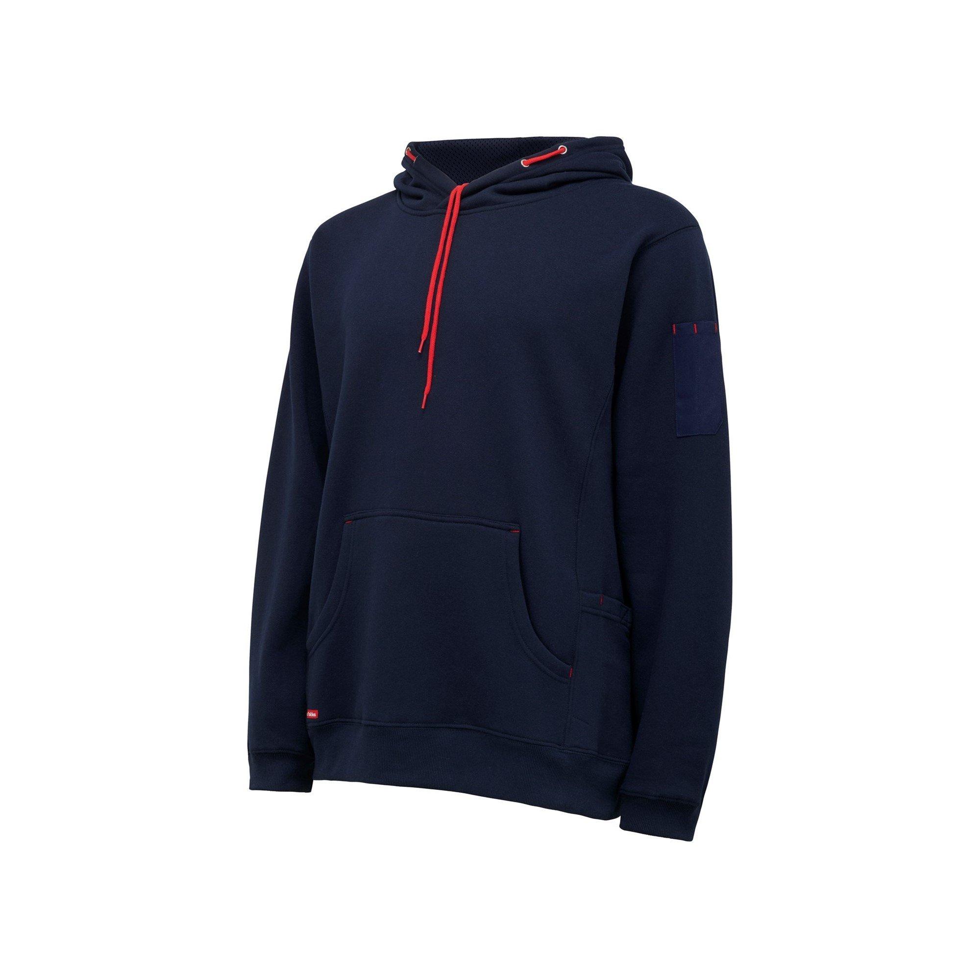Navy - Hard Yakka - Brushed Fleece Hoodie - 5