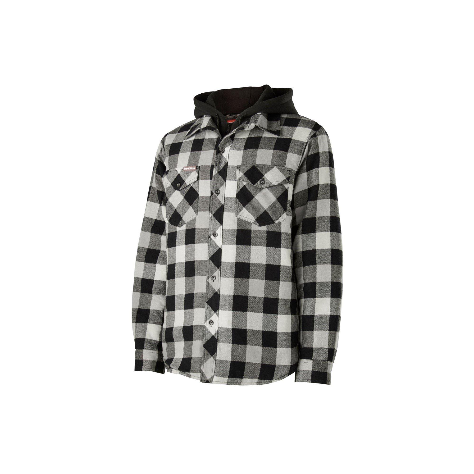 Grey - Hard Yakka - Quilted Flannel Shacket - 5