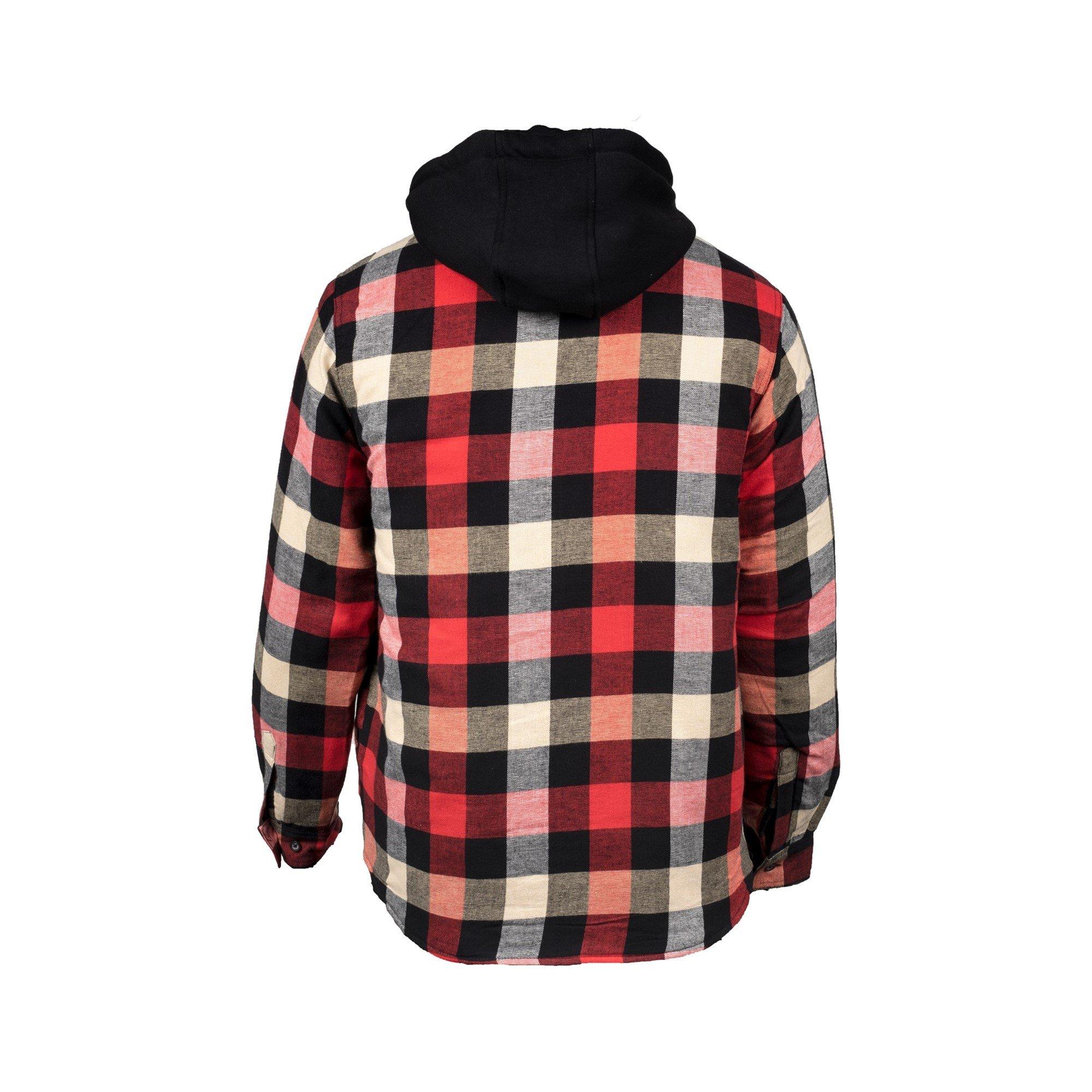 Red - Hard Yakka - Quilted Flannel Shacket - 2