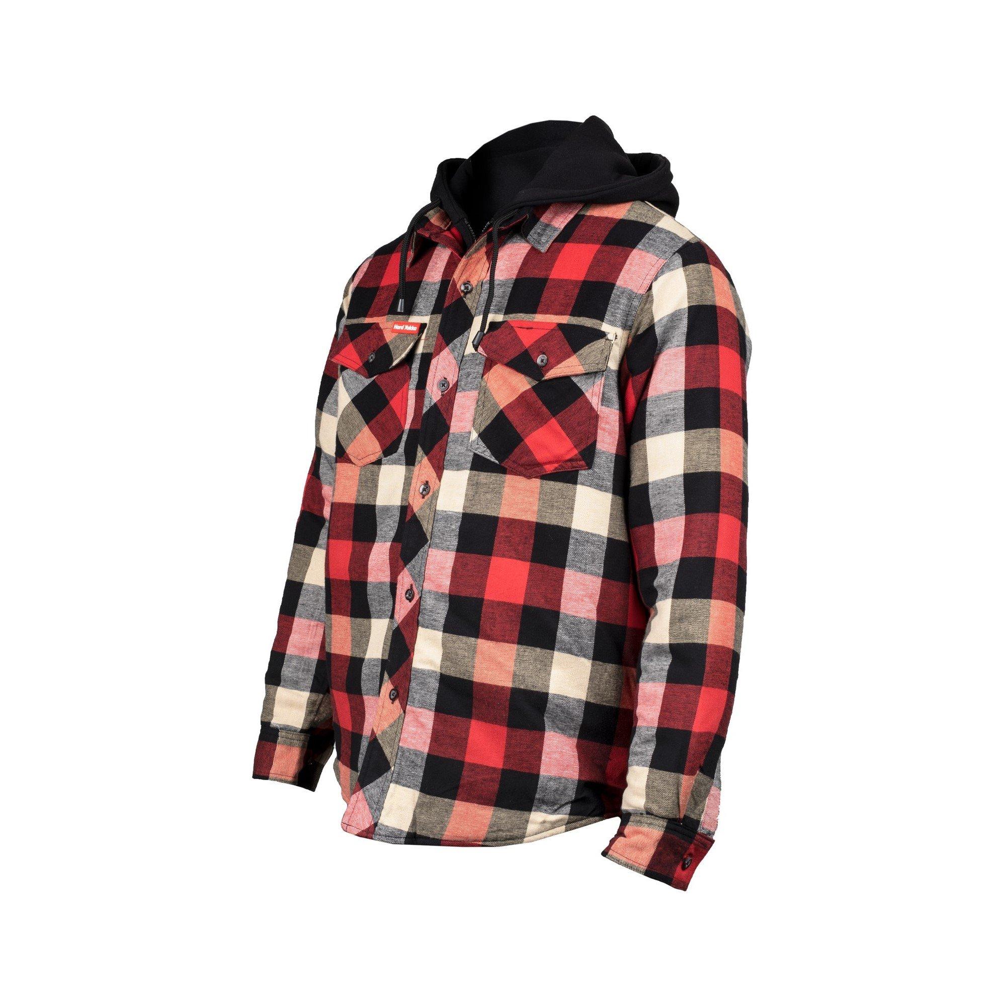 Red - Hard Yakka - Quilted Flannel Shacket - 3