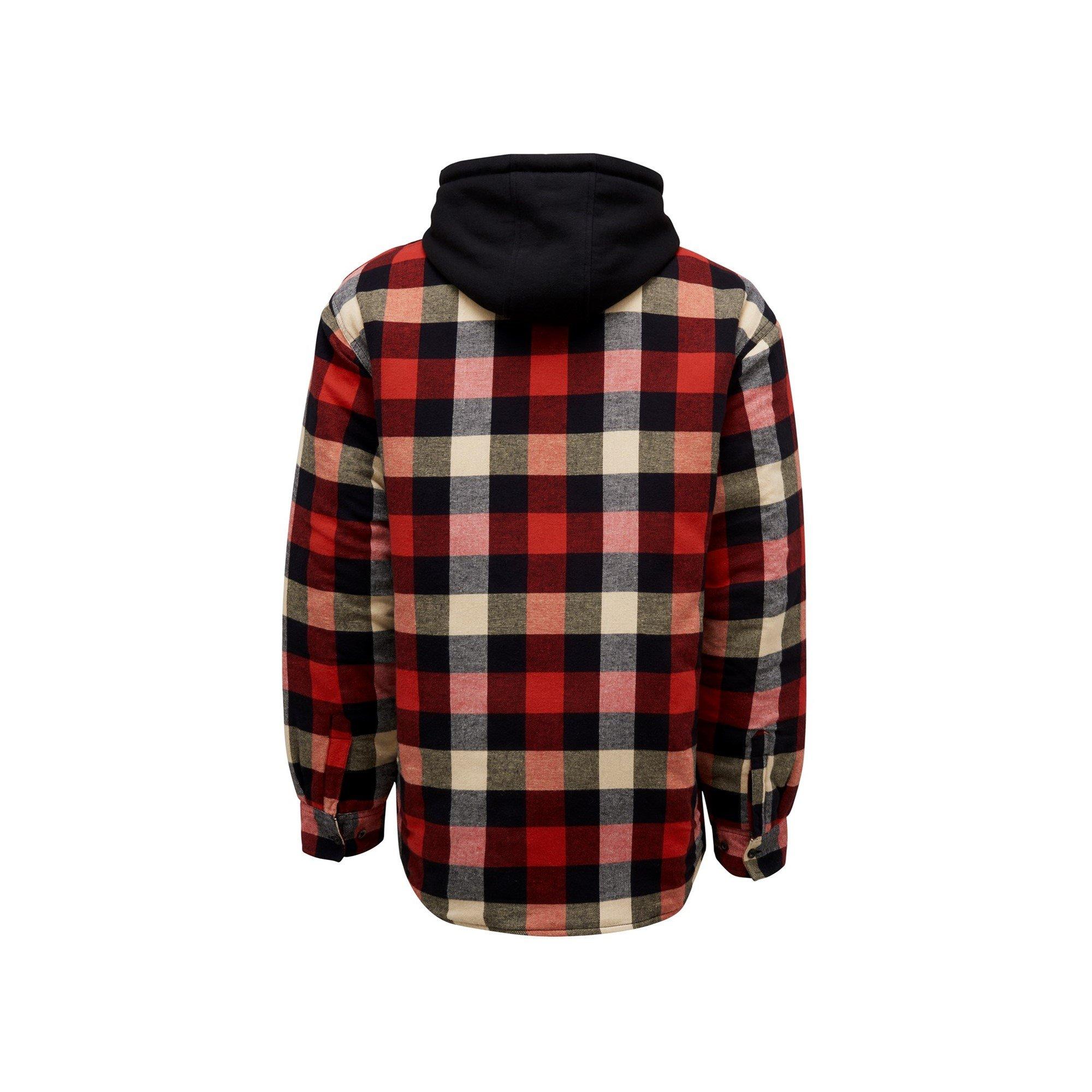 Red - Hard Yakka - Quilted Flannel Shacket - 6