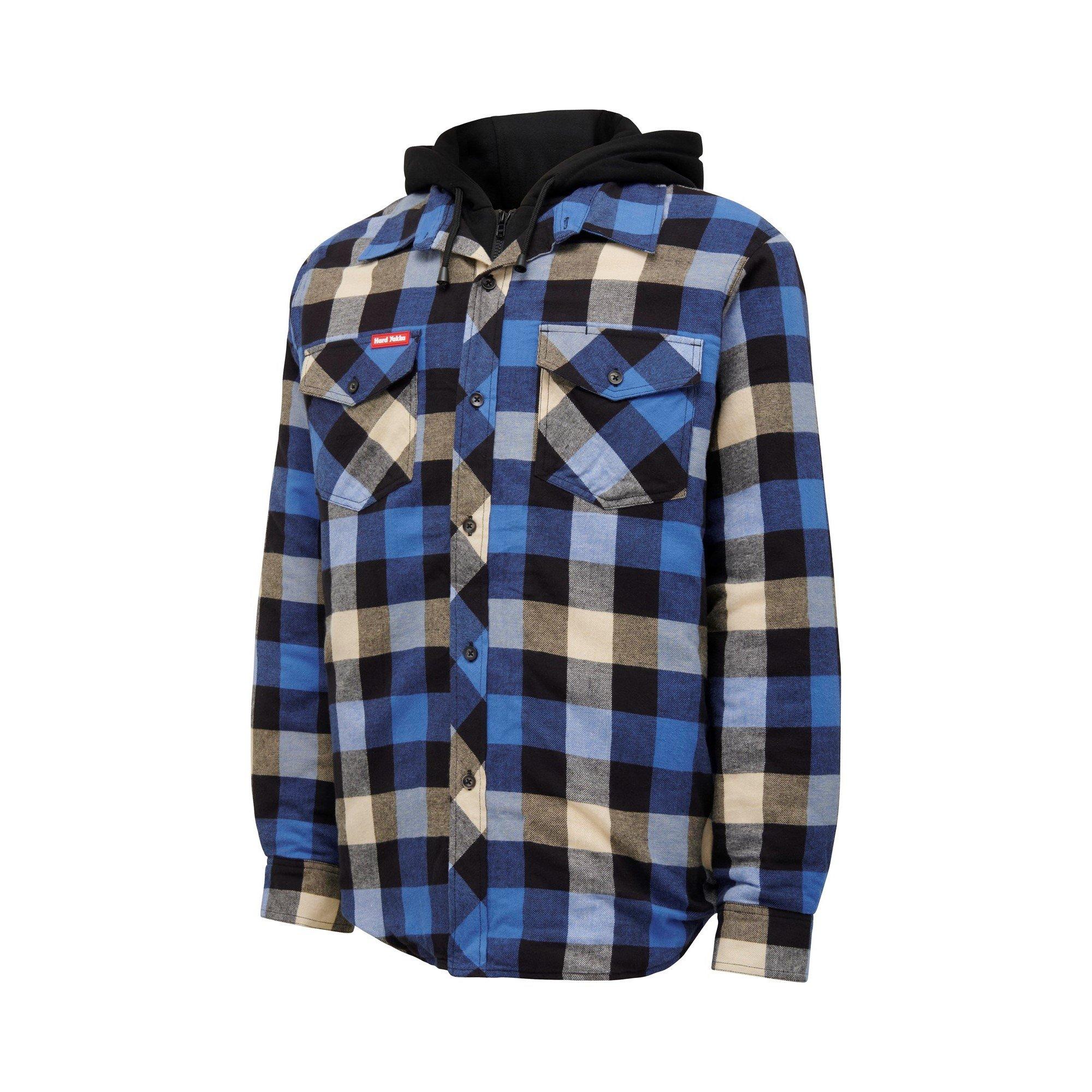 Blue - Hard Yakka - Quilted Flannel Shacket - 3