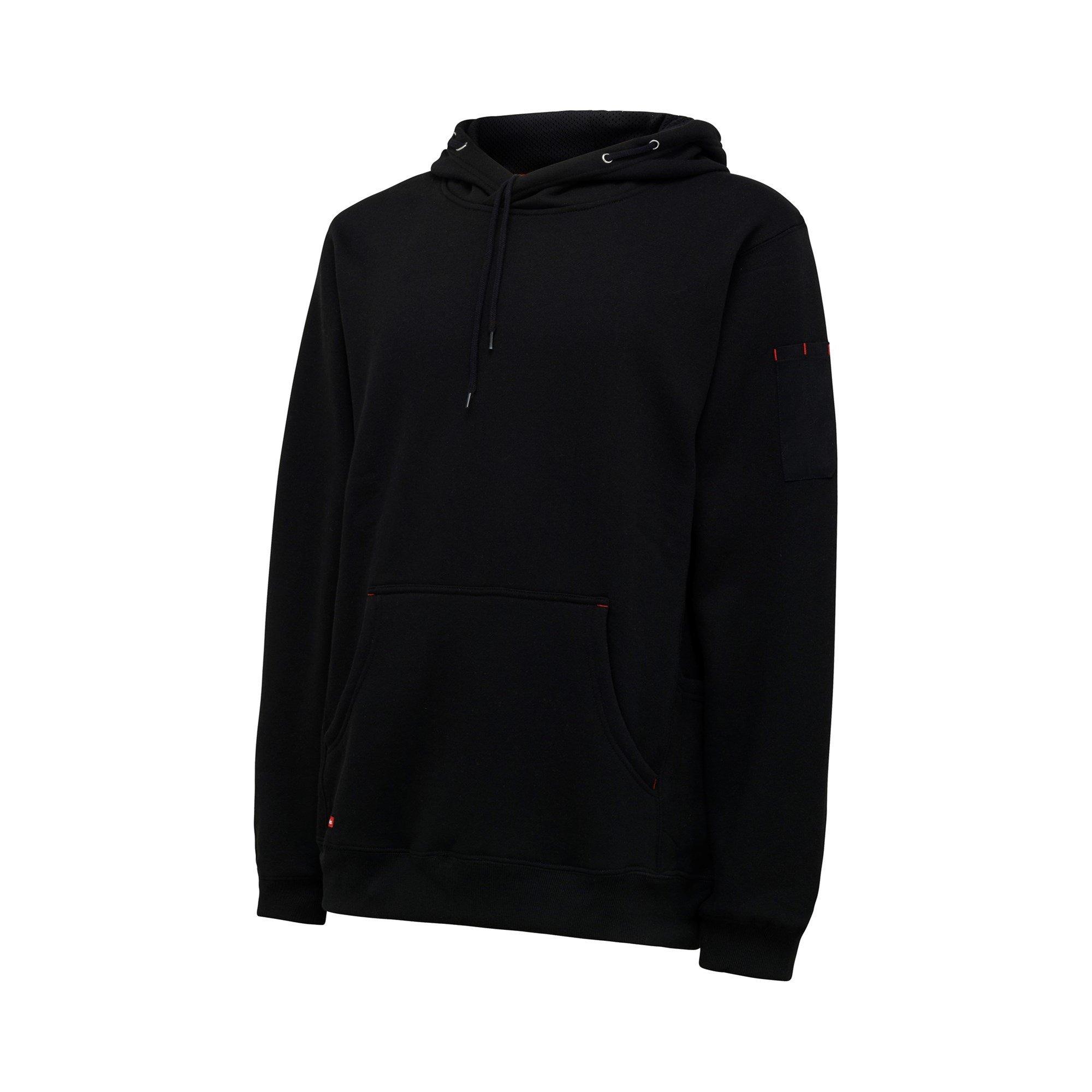Black - Hard Yakka - Brushed Fleece Hoodie - 3
