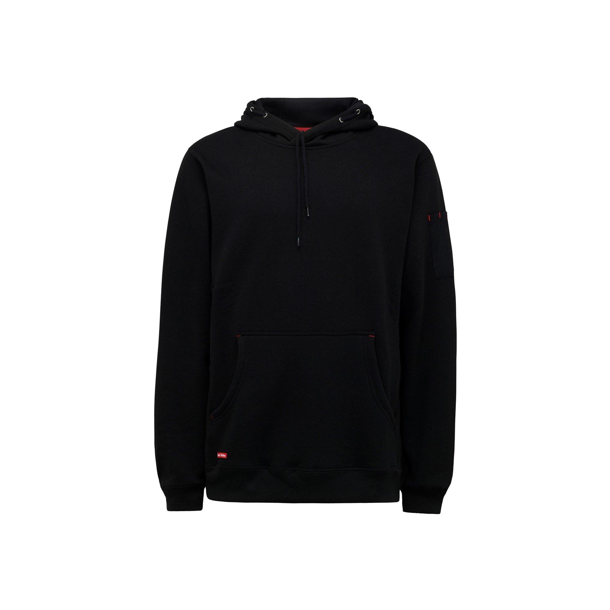 Black - Hard Yakka - Brushed Fleece Hoodie - 4