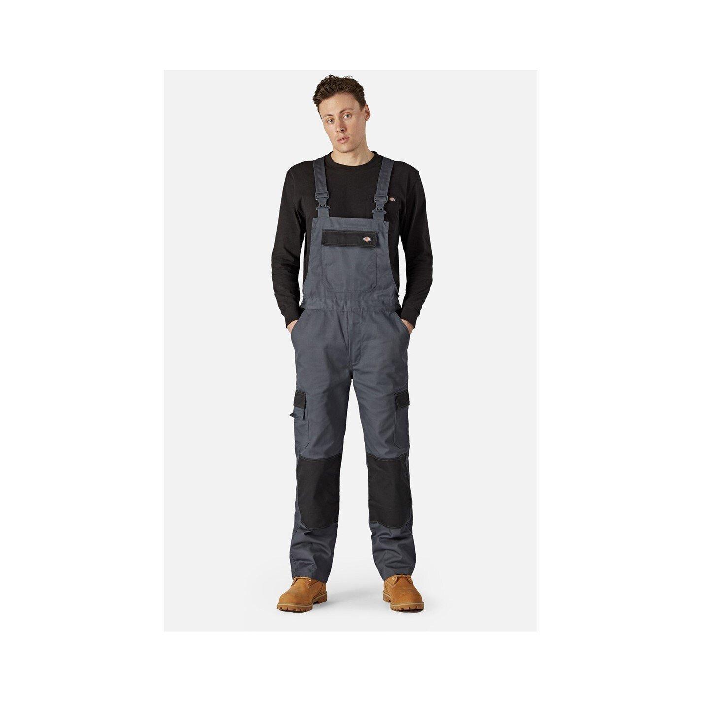 Slate Grey/Blac - Dickies - Everyday Bib and Brace - 1