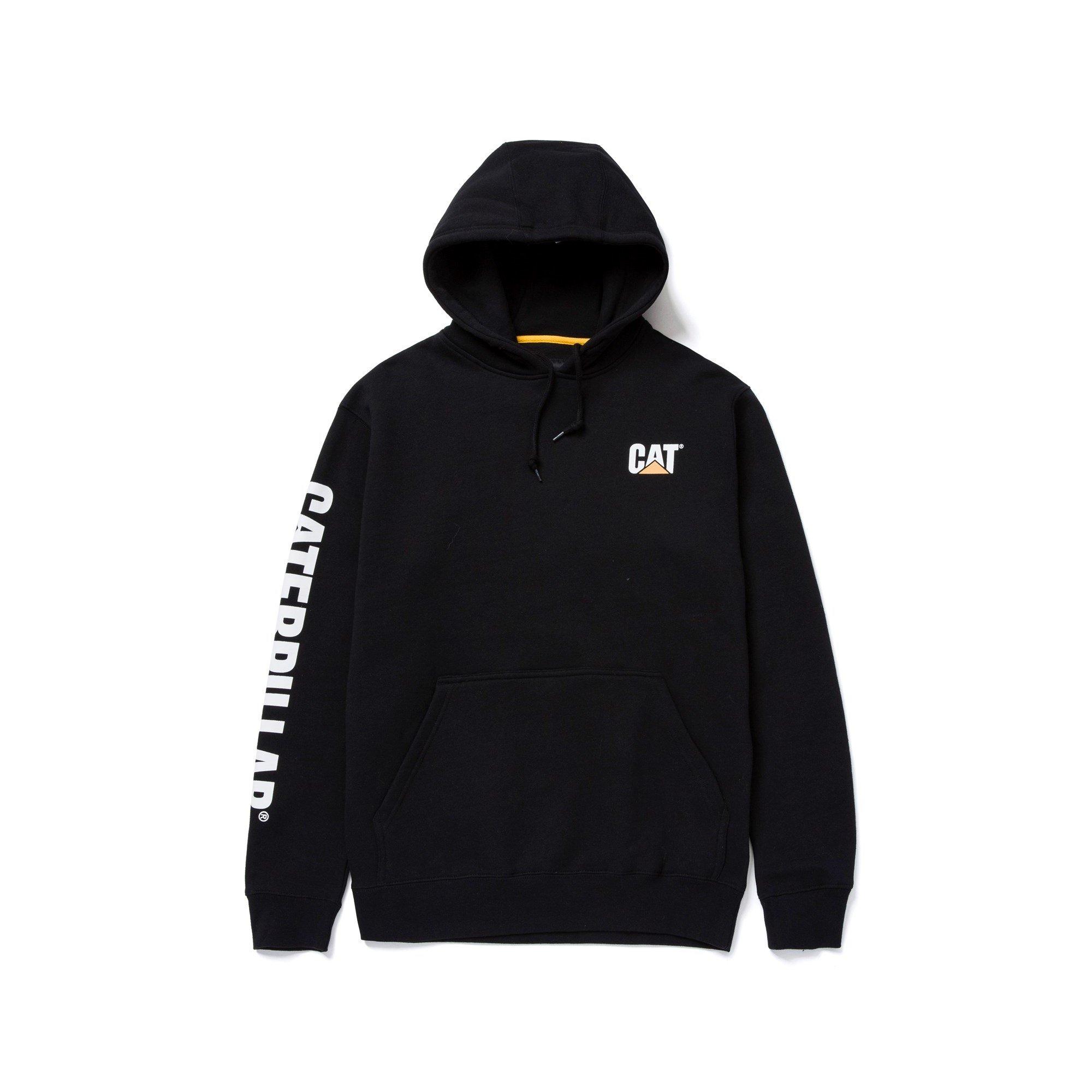Caterpillar Men's Trademark Banner Hooded Sweatshirt - Black - Med