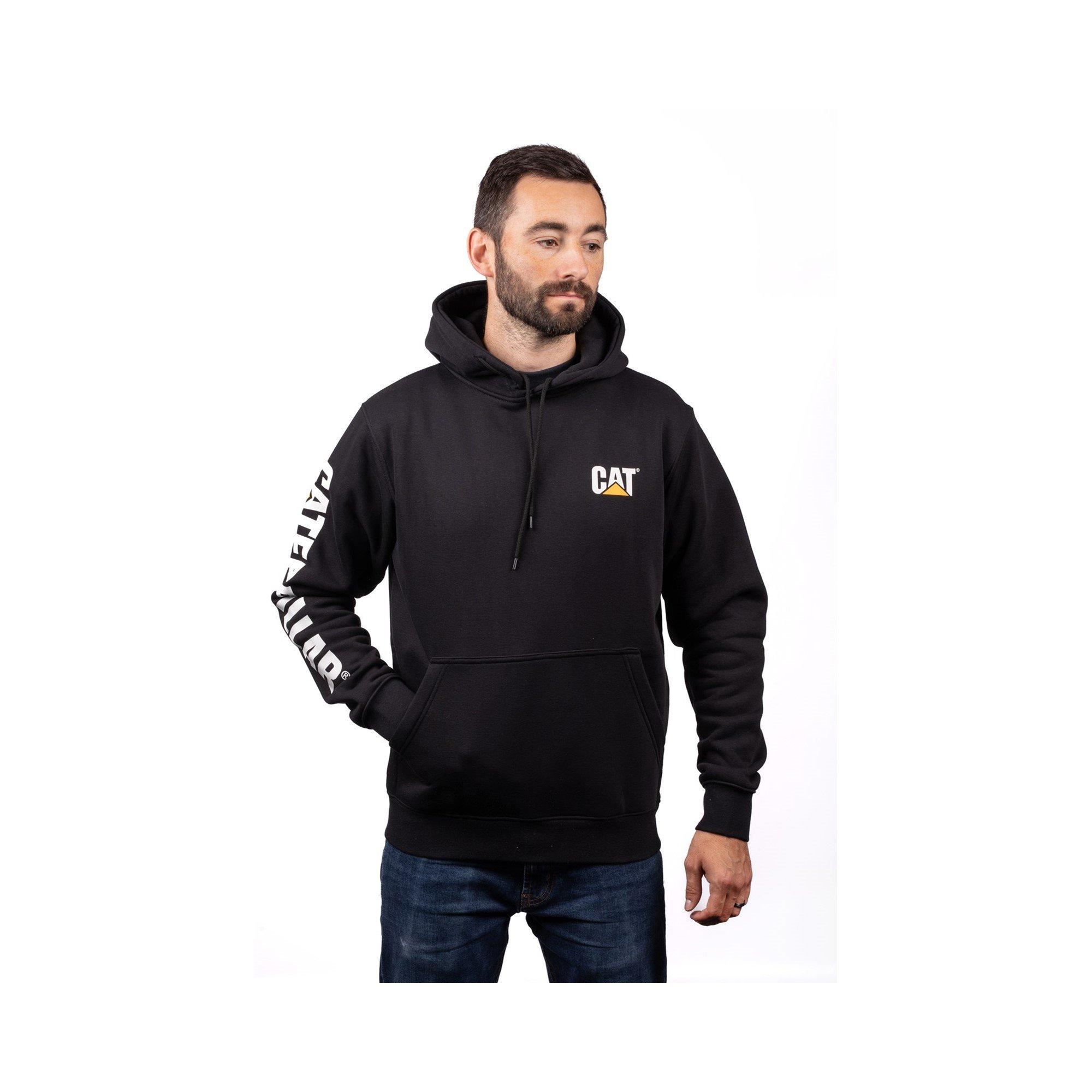 Black - Caterpillar - Trademark Banner Hooded Sweatshirt - 2