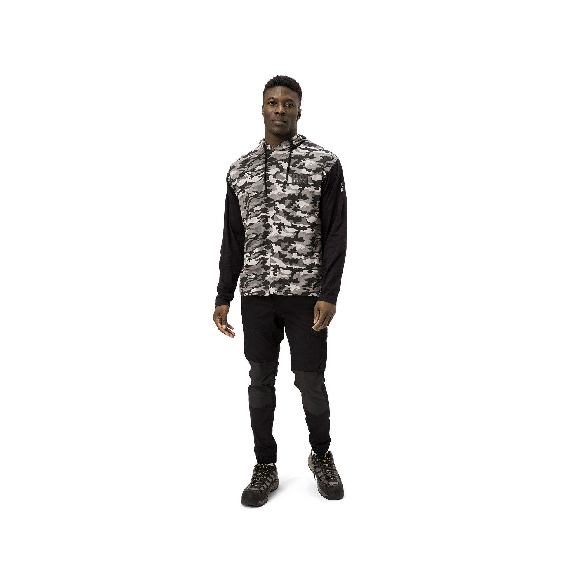 Stone Camo - Caterpillar - Hooded Long Sleeve Tee - 2