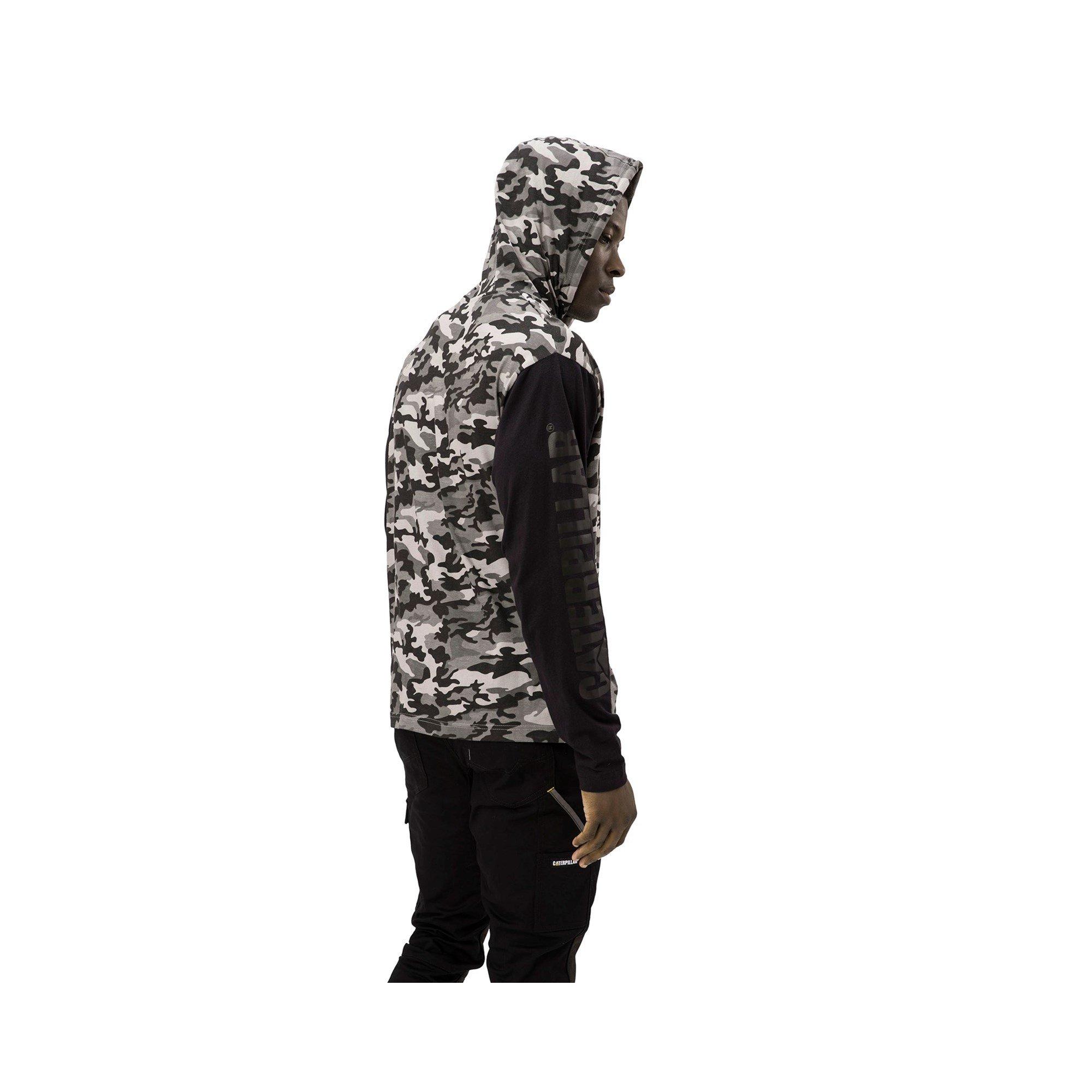 Stone Camo - Caterpillar - Hooded Long Sleeve Tee - 3