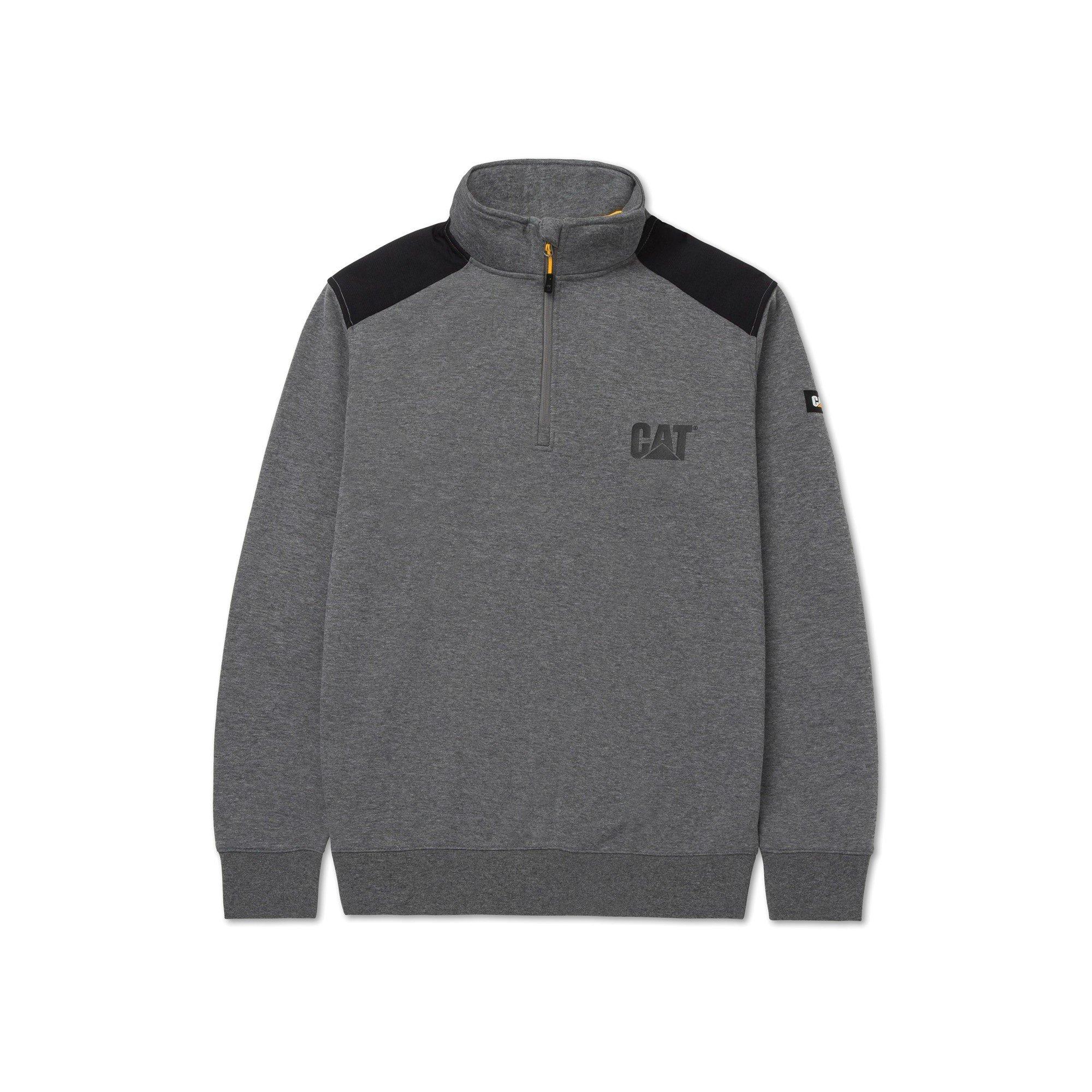 Dark Heather Gr - Caterpillar - Essential 1/4 Zip Sweatshirt - 1