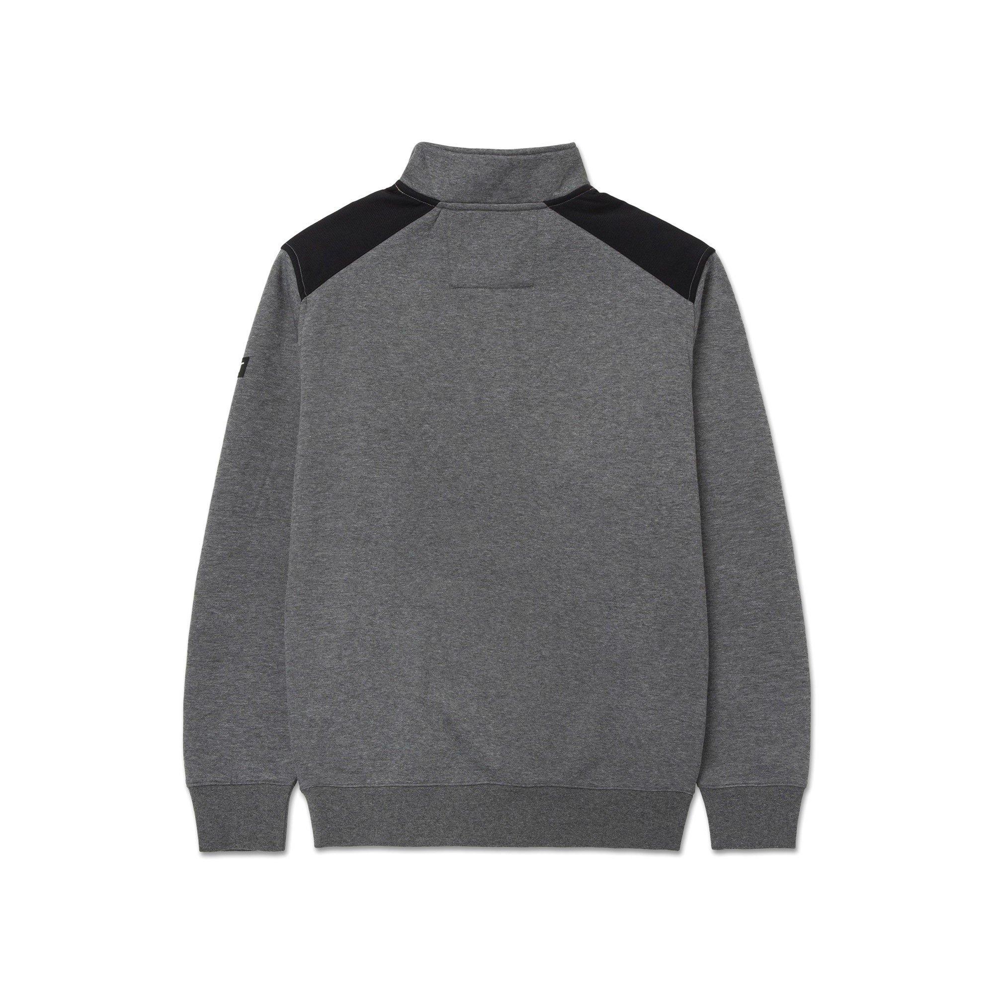 Dark Heather Gr - Caterpillar - Essential 1/4 Zip Sweatshirt - 2