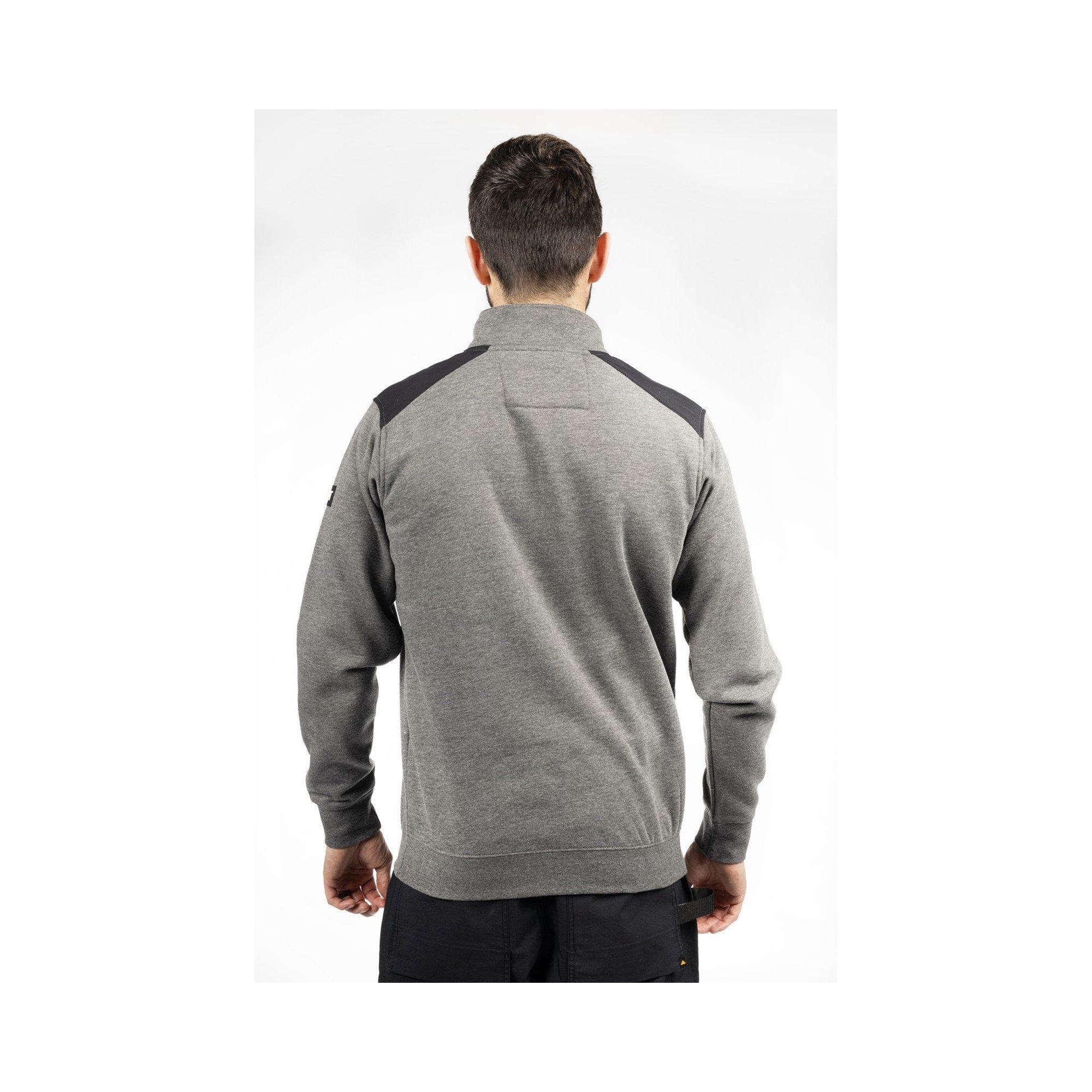 Dark Heather Gr - Caterpillar - Essential 1/4 Zip Sweatshirt - 5