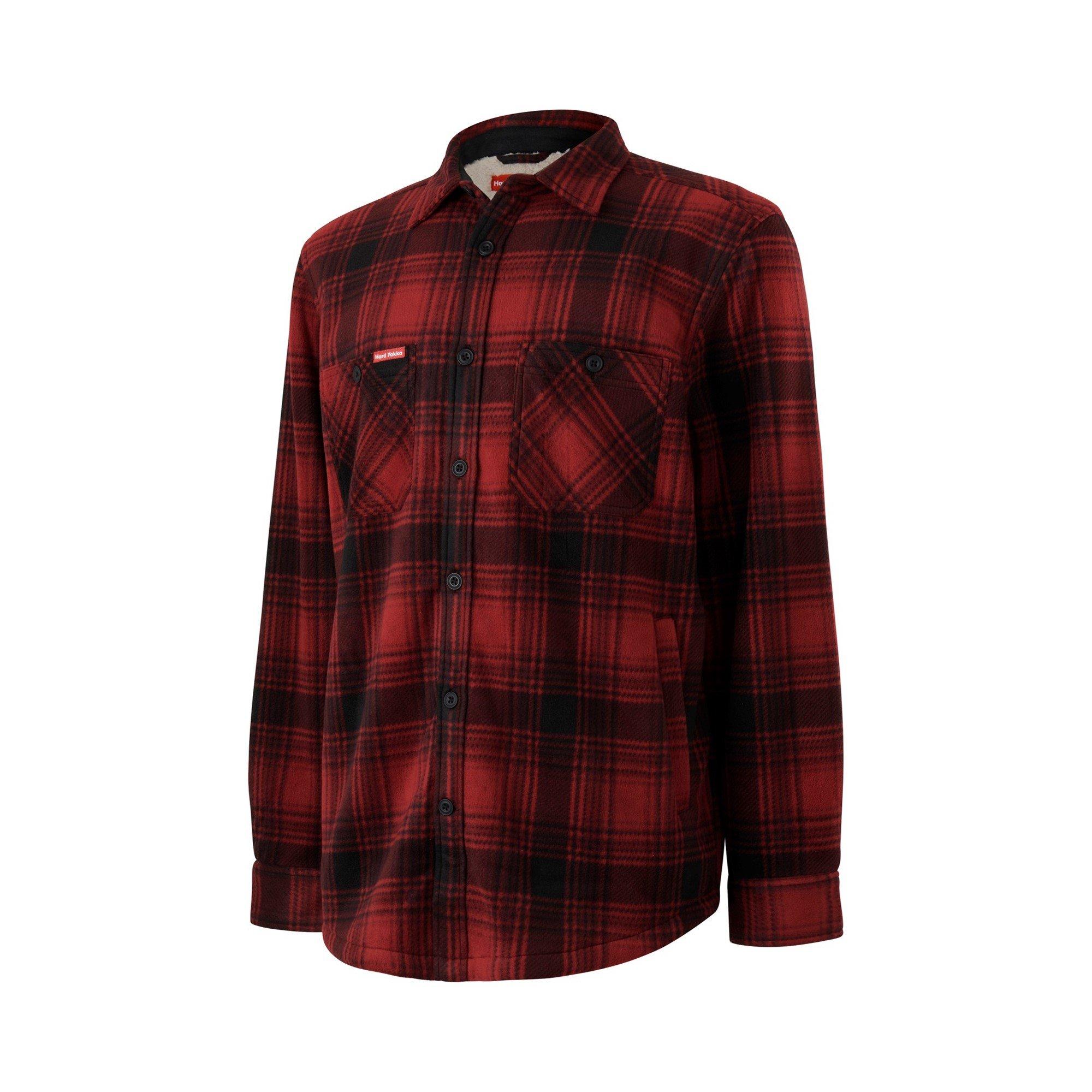 Red - Hard Yakka - Sherpa Jacket - 2
