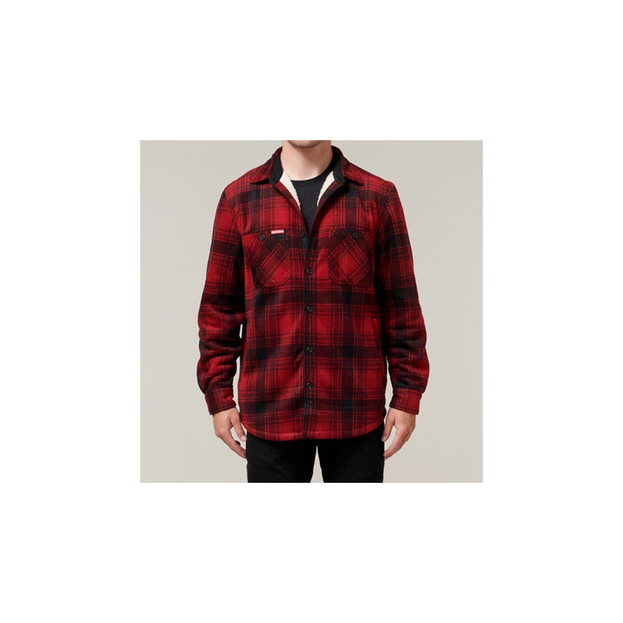 Red - Hard Yakka - Sherpa Jacket - 3