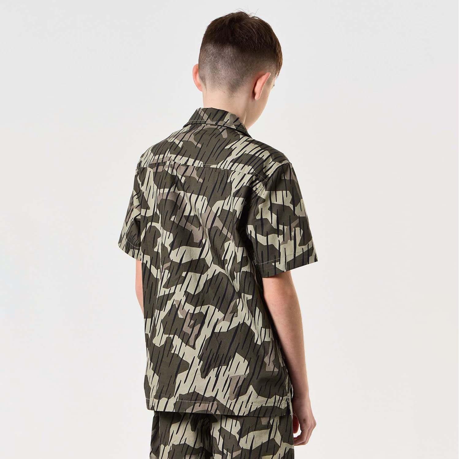 Green - Weekend Offender - Monuriki Rain Camo Resort Shirt - 2