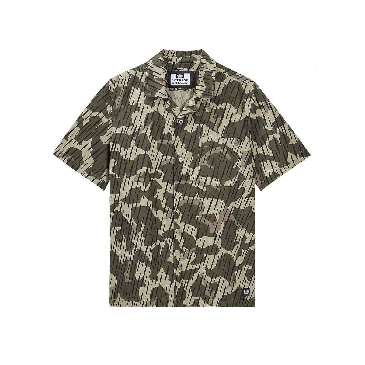 Green - Weekend Offender - Monuriki Rain Camo Resort Shirt - 3