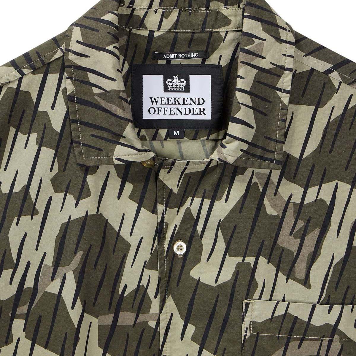 Green - Weekend Offender - Monuriki Rain Camo Resort Shirt - 4