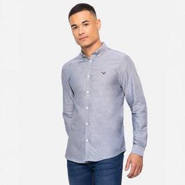 Threadbare Oxford Cotton Long Sleeve Shirt