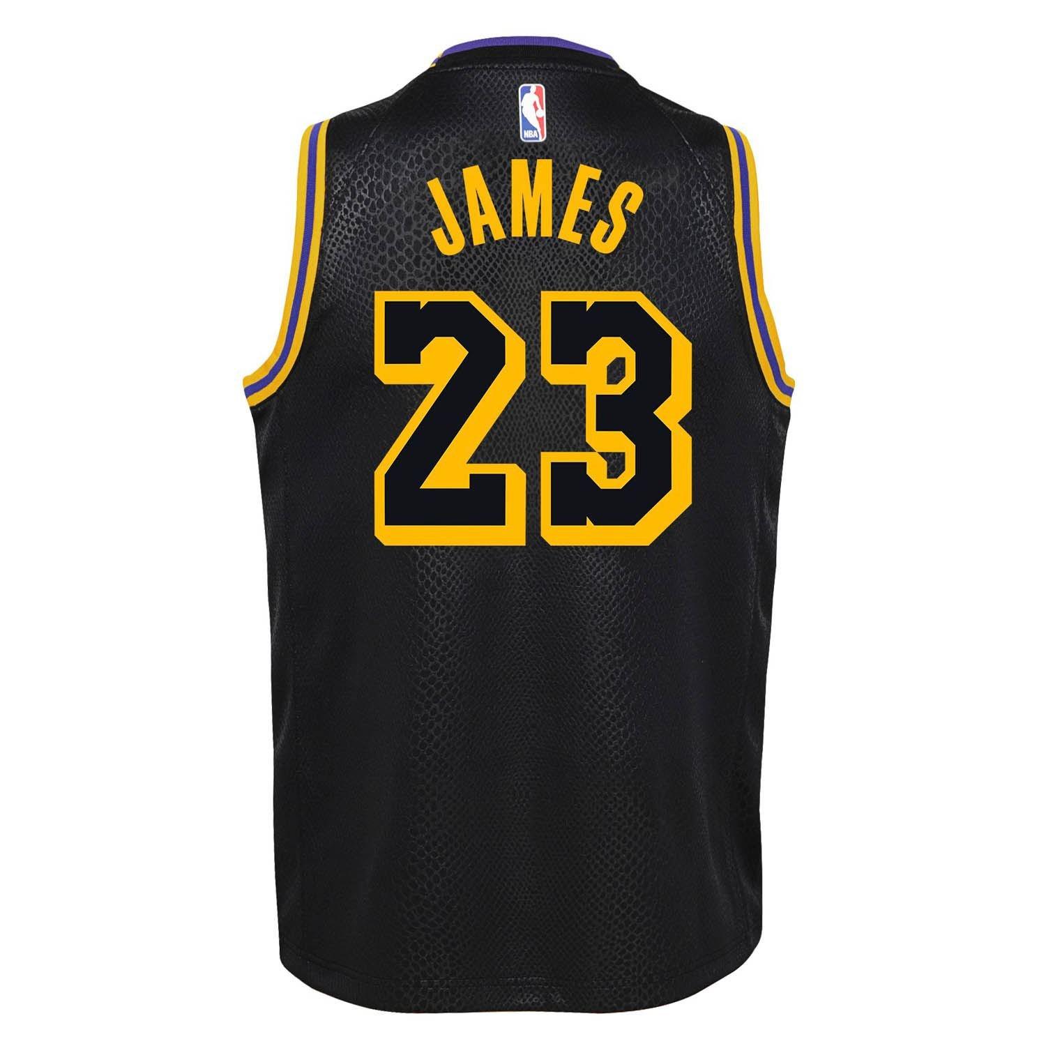 Black - Nike - LA Lakers LeBron James #23 Jersey - 2