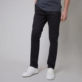 Threadbare Cotton Regular Fit Chino Trousers with Stretch