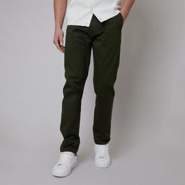 Threadbare Cotton Regular Fit Chino Trousers with Stretch