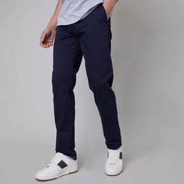 Threadbare Cotton Regular Fit Chino Trousers with Stretch