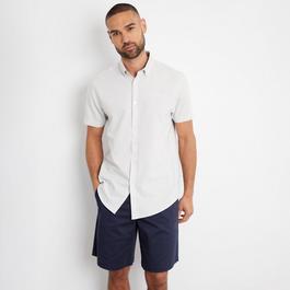Threadbare Oxford Cotton Short Sleeve Shirt