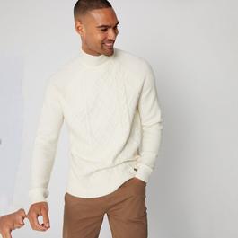 Threadbare Turtle Neck Cable Knit Jumper