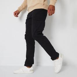 Threadbare Cotton Cargo Pocket Trousers With Stretch