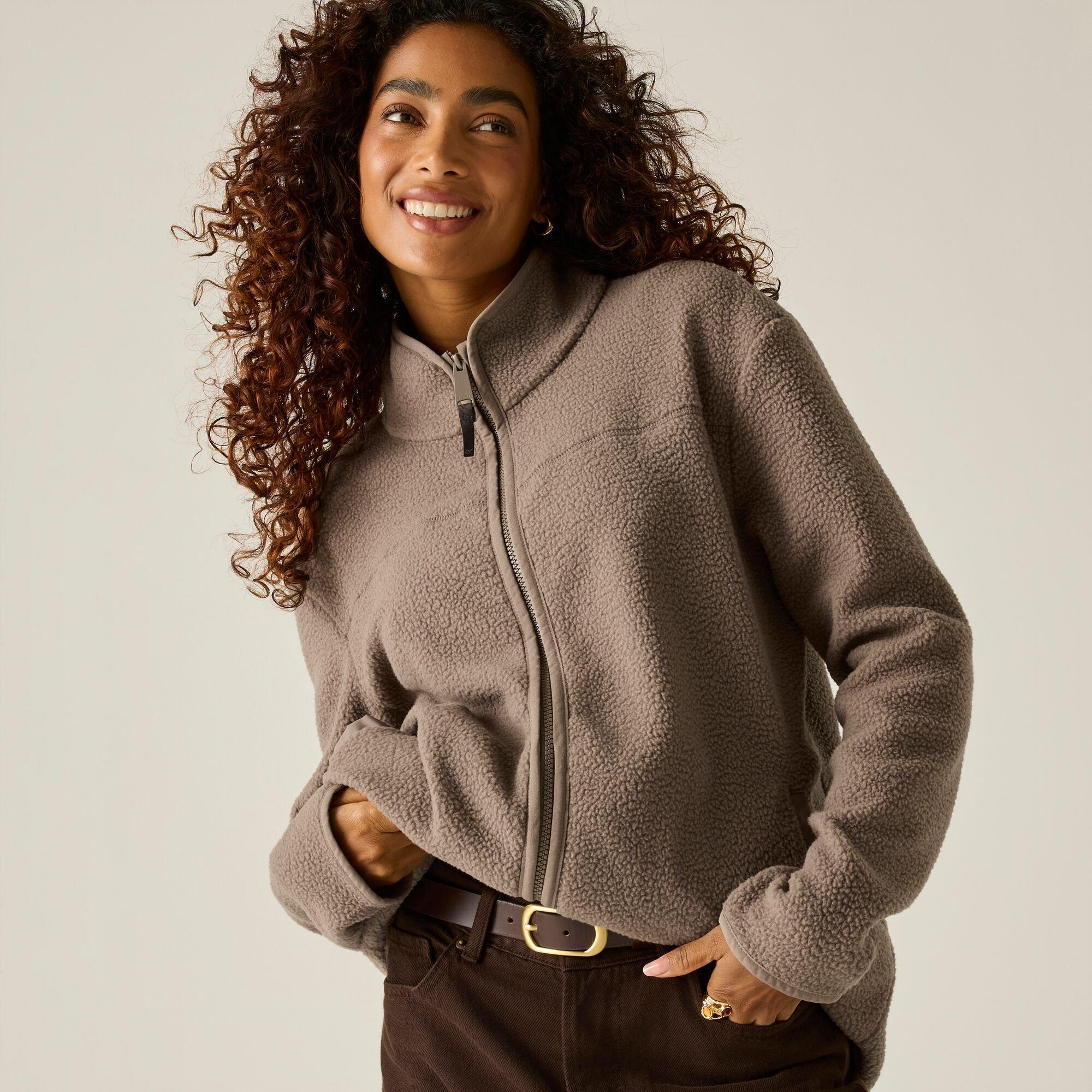 Mocha - Regatta - Womens Frankie Borg Full Zip Fleece - 1