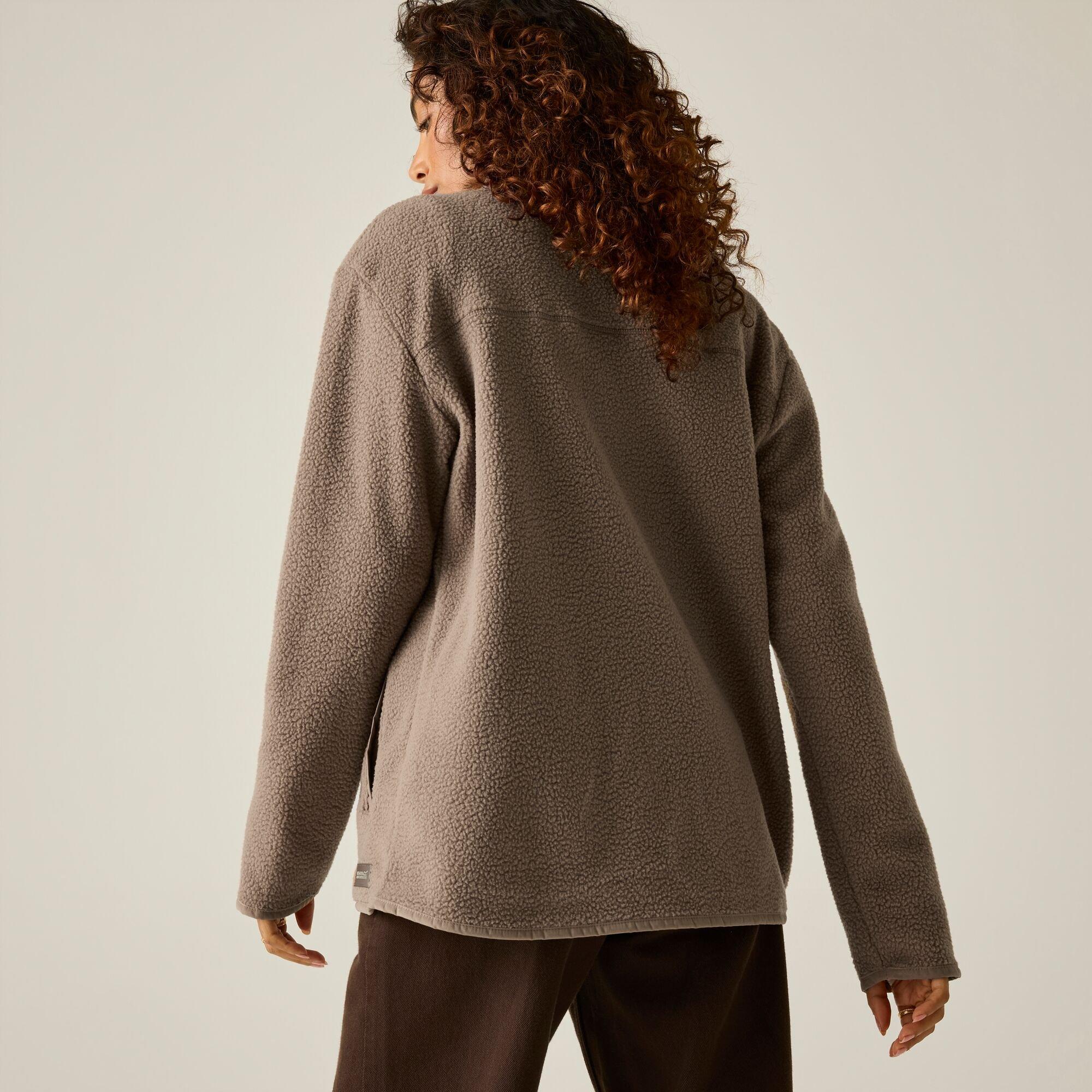 Mocha - Regatta - Womens Frankie Borg Full Zip Fleece - 3