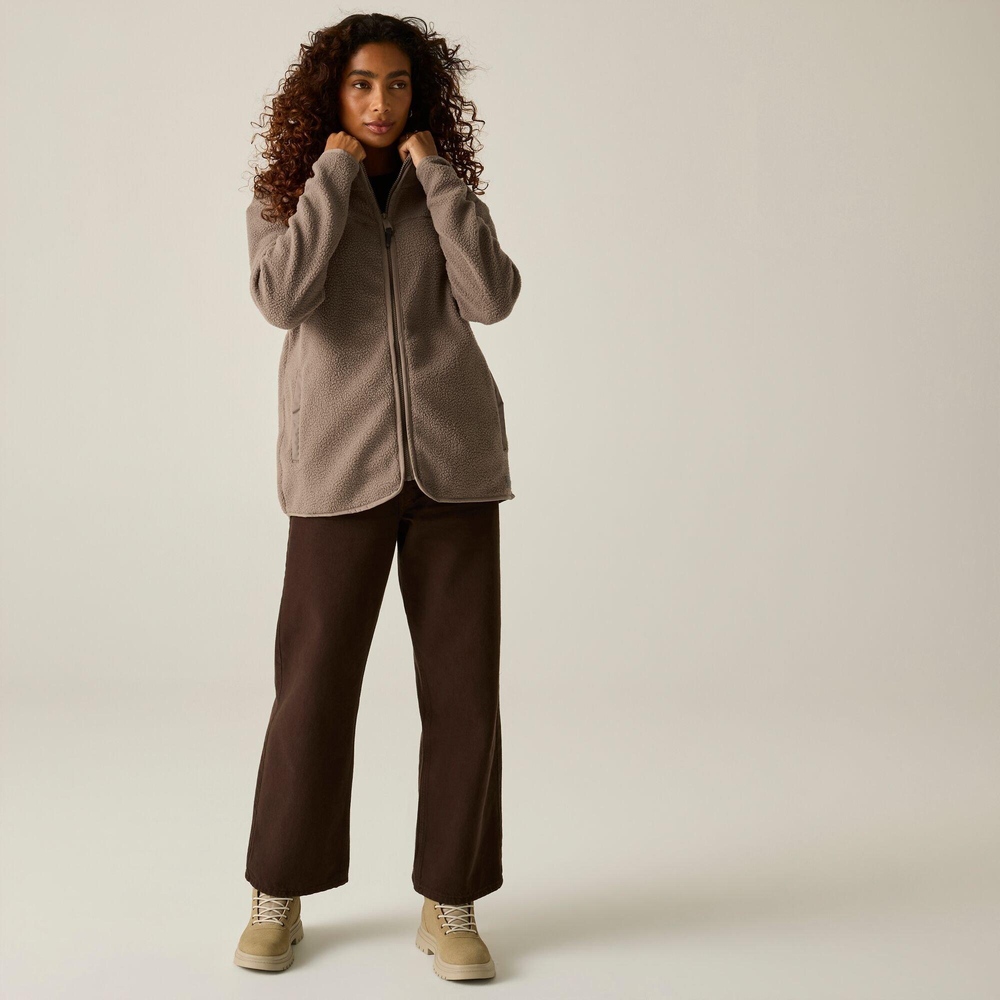 Mocha - Regatta - Womens Frankie Borg Full Zip Fleece - 4