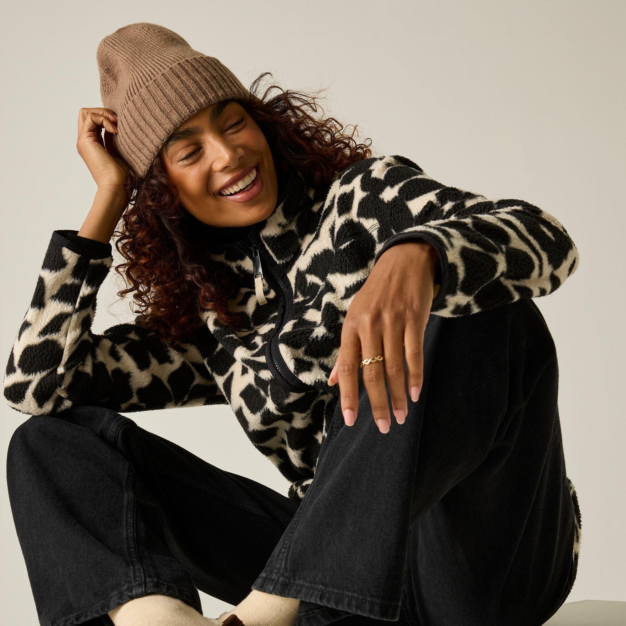 Womens Frankie Borg Full Zip Fleece