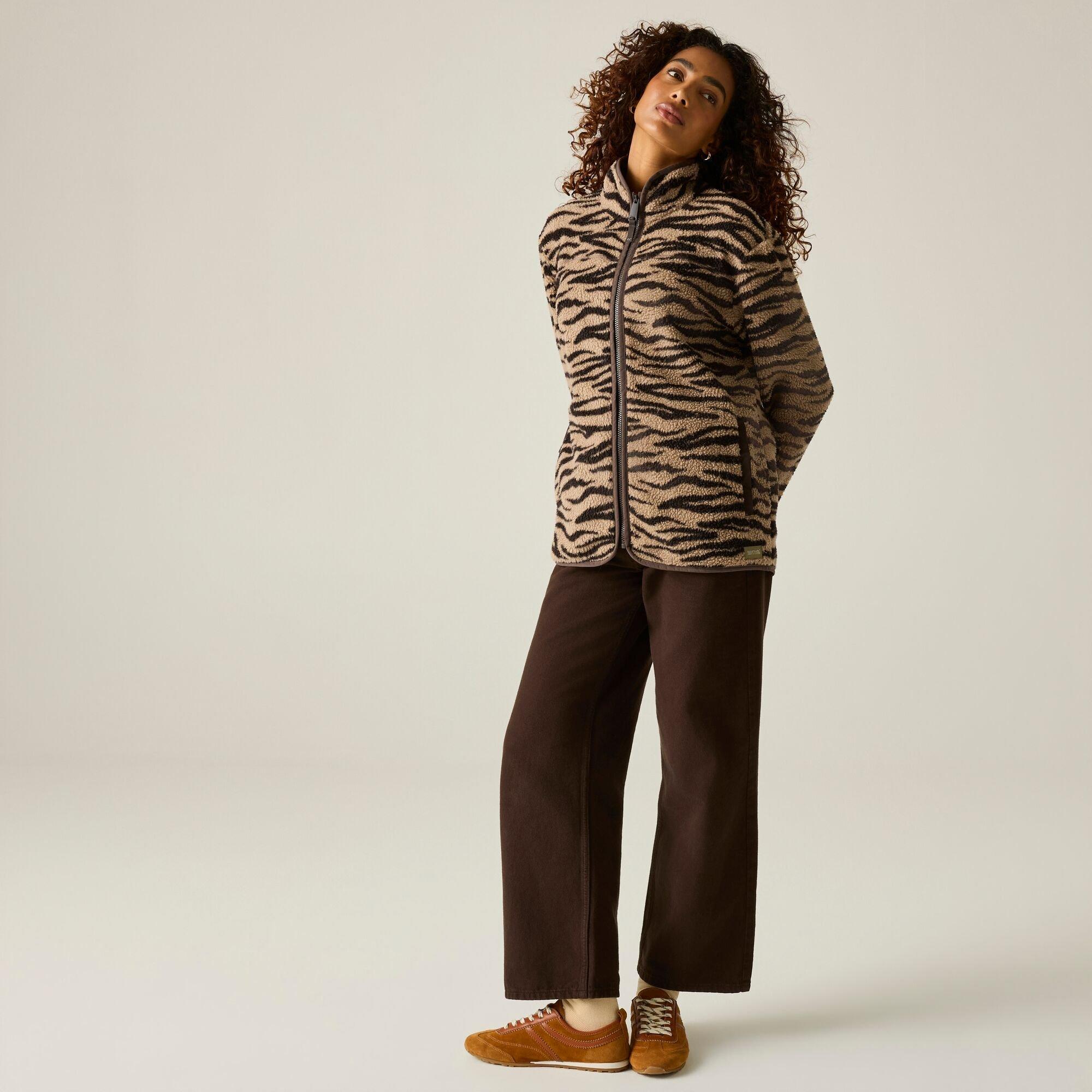 Womens Frankie Borg Full Zip Fleece