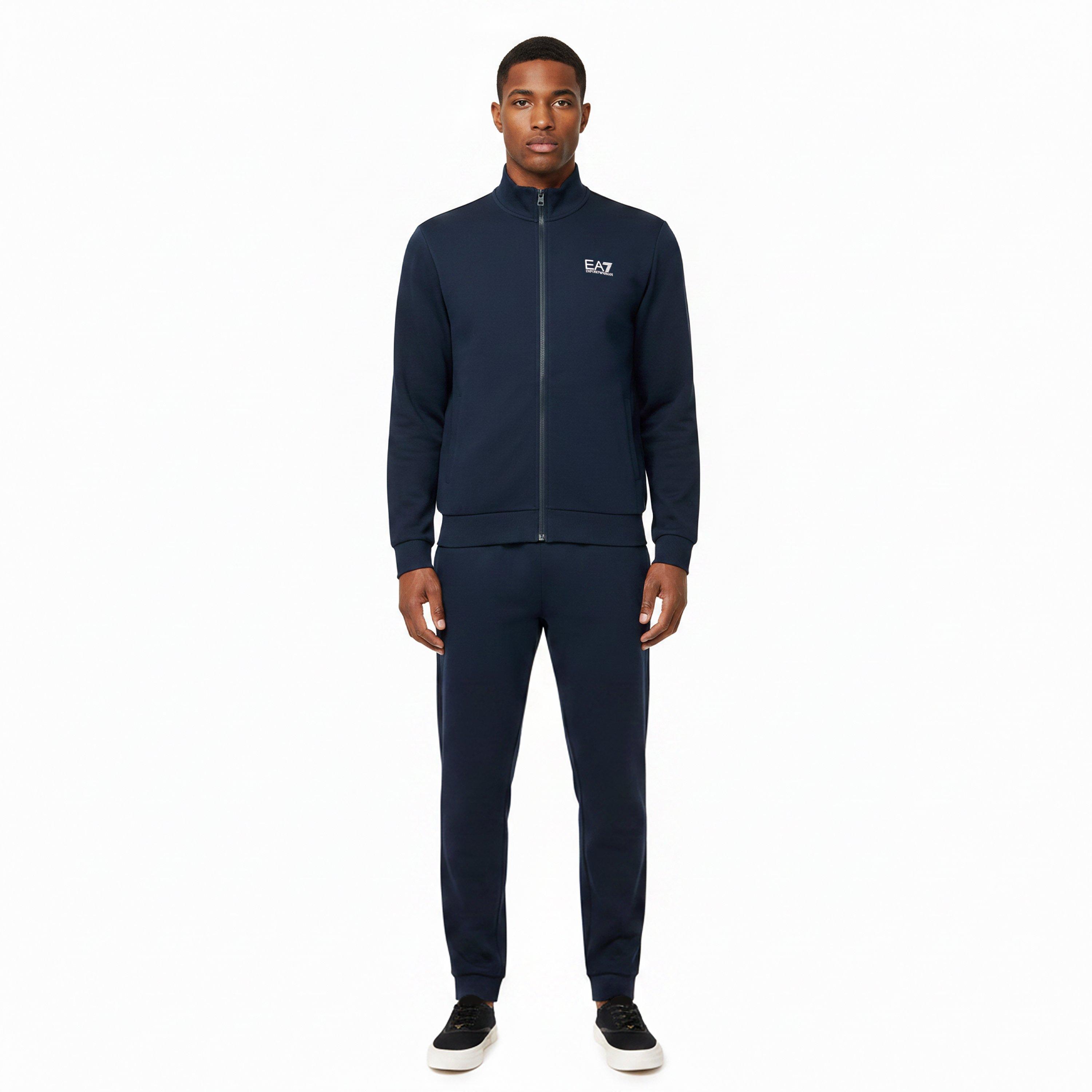 Navy - EA7 - Full-Zip Tracksuit - 6