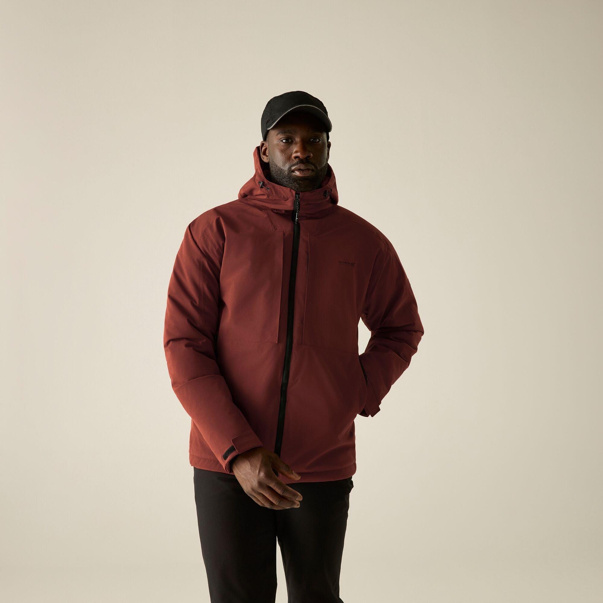 Burnt Henna - Regatta - Mens Maltrek Waterproof Jacket - 5
