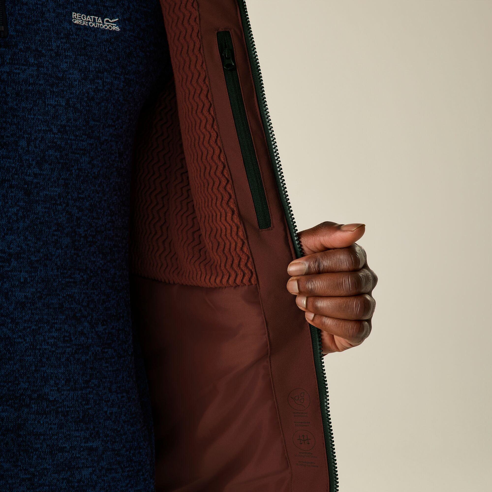 Burnt Henna - Regatta - Mens Maltrek Waterproof Jacket - 6