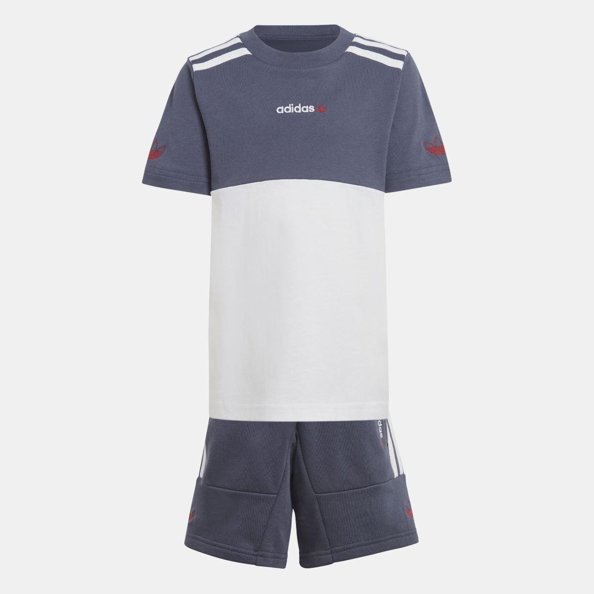 Navy - adidas Originals - Shorts & T-Shirt Set - 1