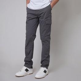 Threadbare Cotton Cargo Trousers With Stretch