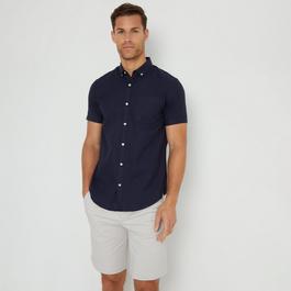 Threadbare Cotton Blend Short Sleeve Shirt