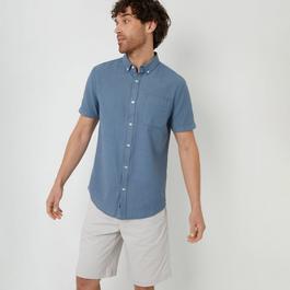 Threadbare Cotton Blend Short Sleeve Shirt