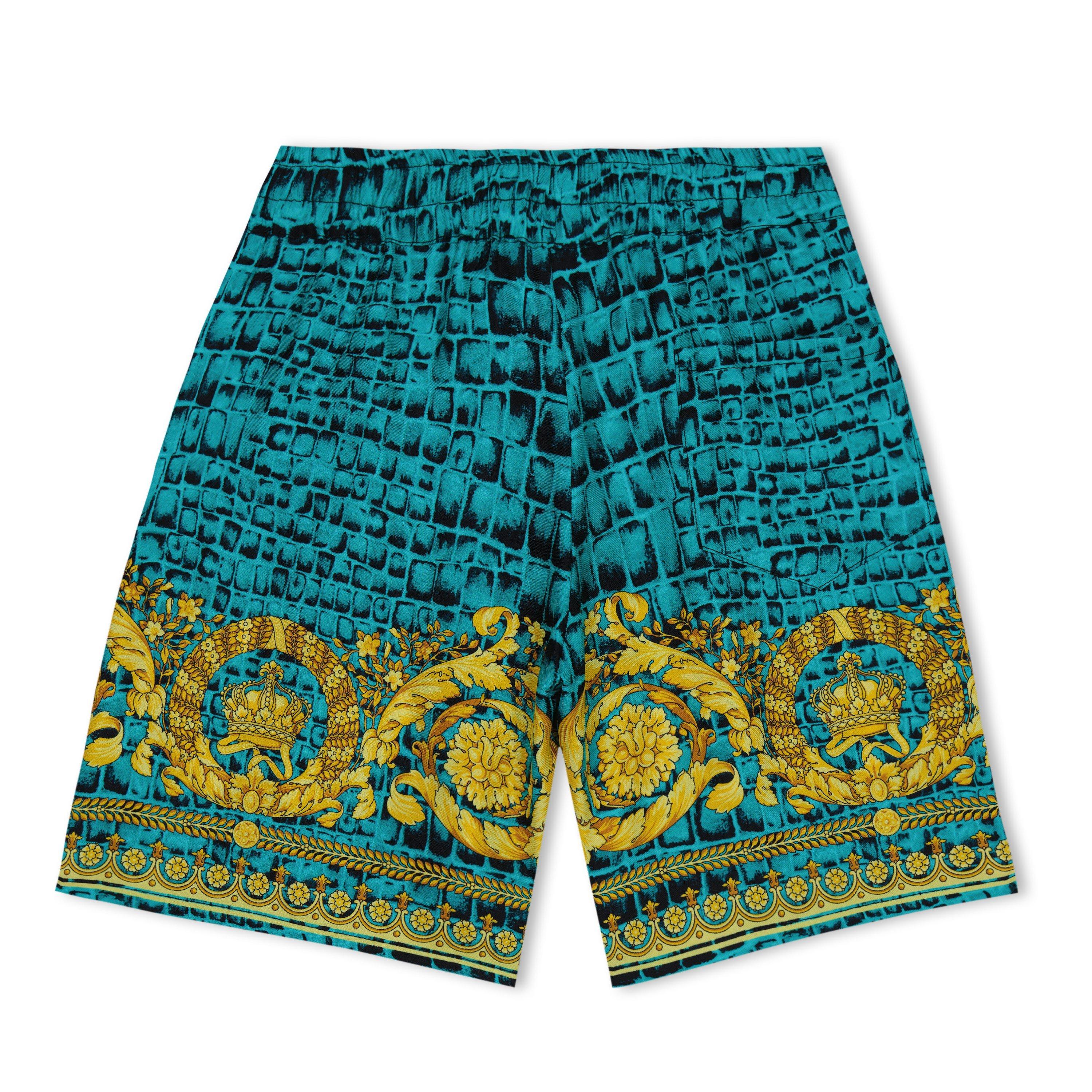 Grn+Blk 5X340 - Versace - Barocco Print Shorts - 2