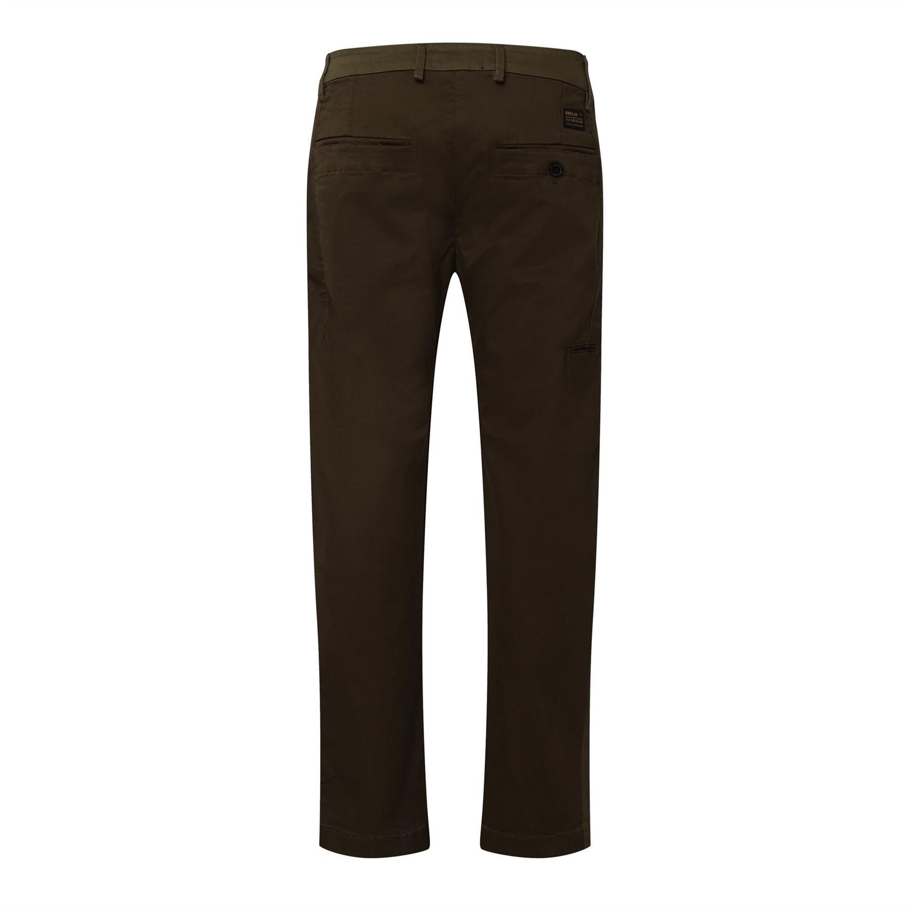 Green - Replay - Regular-Fit Trousers - 2