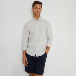 Threadbare Oxford Cotton Long Sleeve Shirt