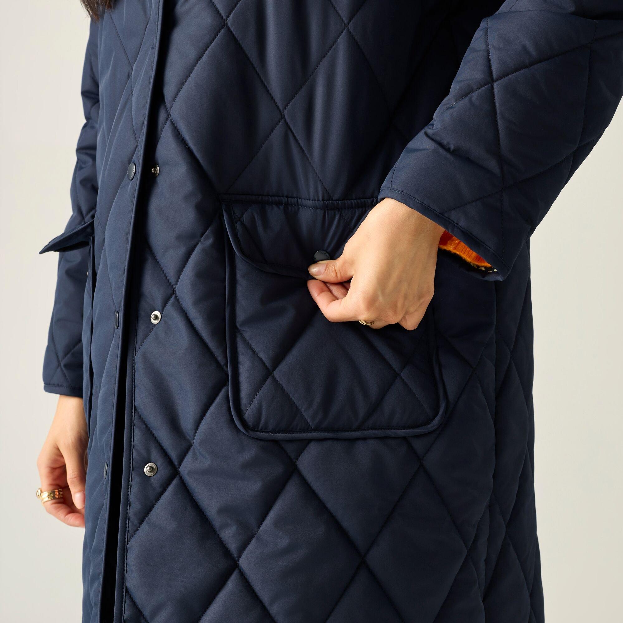 Navy (Ecclipse  - Regatta - Womens Orla Mid Length Quilted Jacket - 8