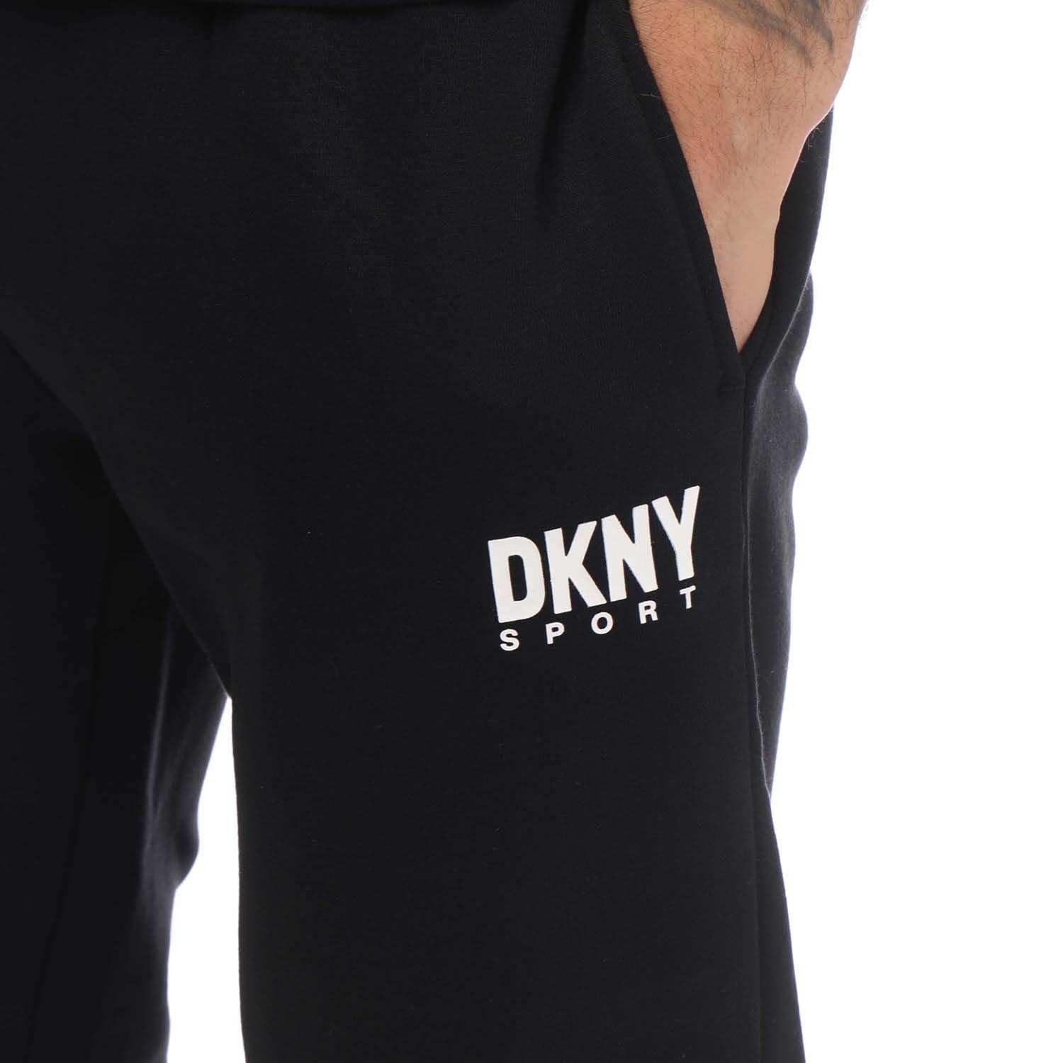 Black - DKNY - Printed Logo Joggers - 3