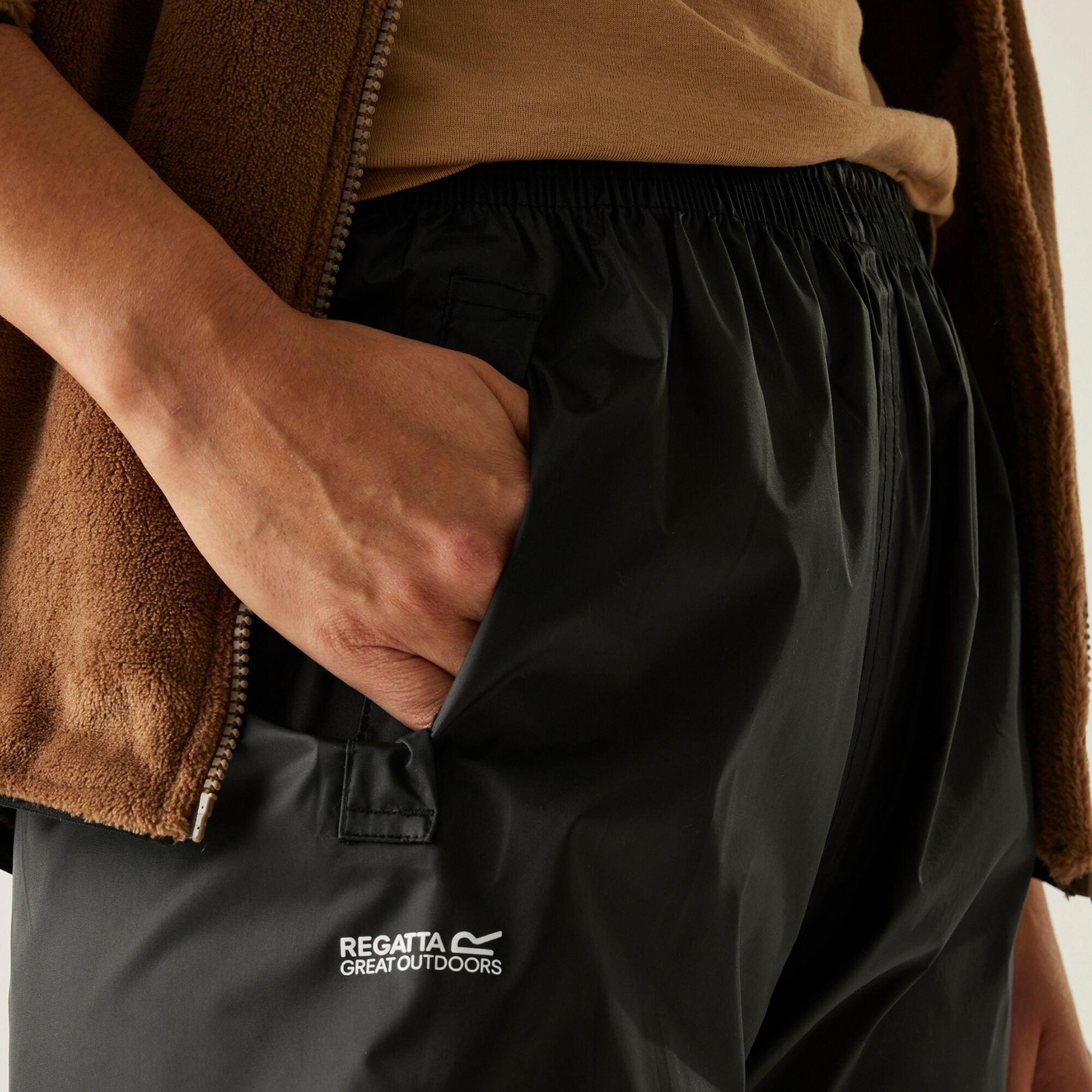 Black - Regatta - Pack-It Overtrousers - 4