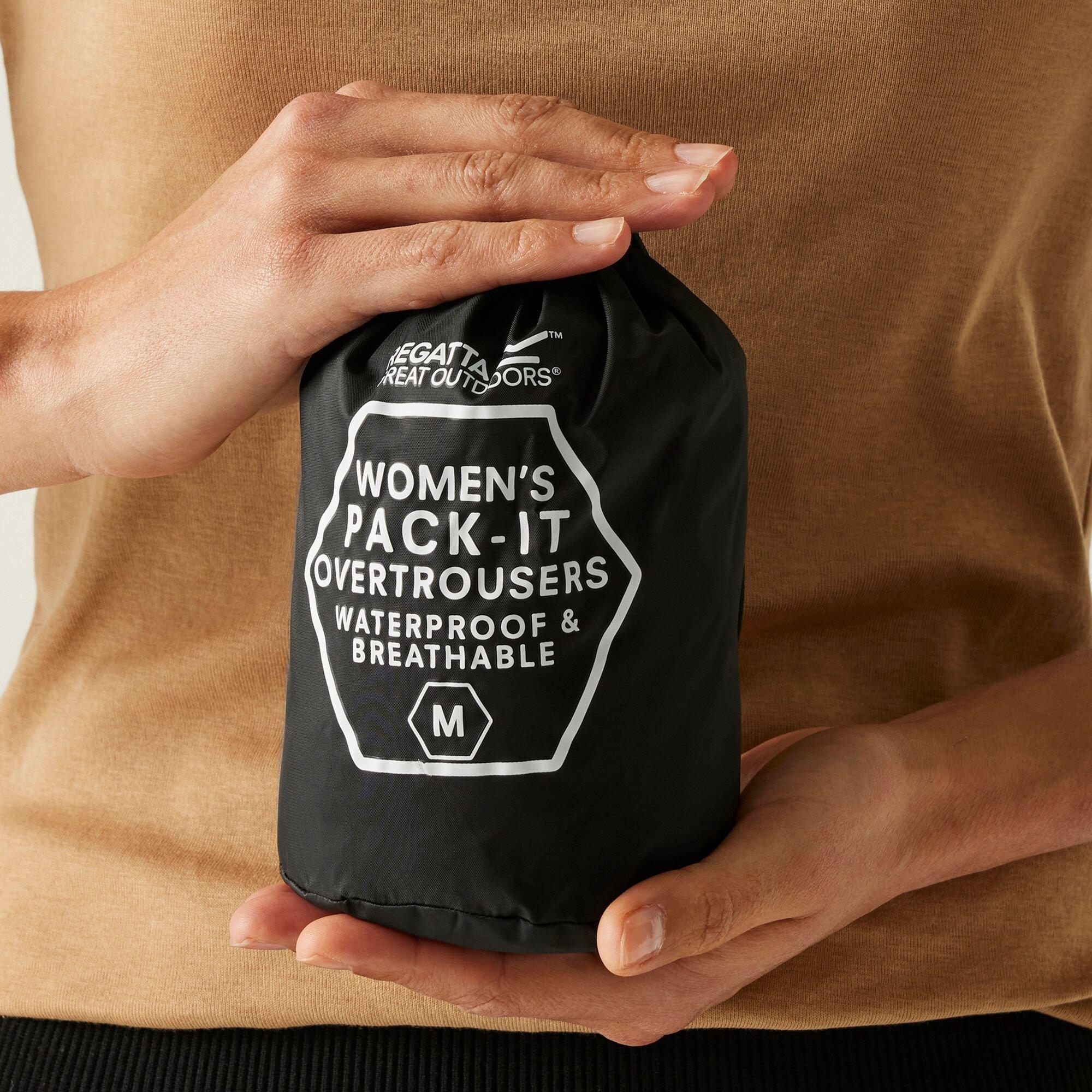 Black - Regatta - Pack-It Overtrousers - 5