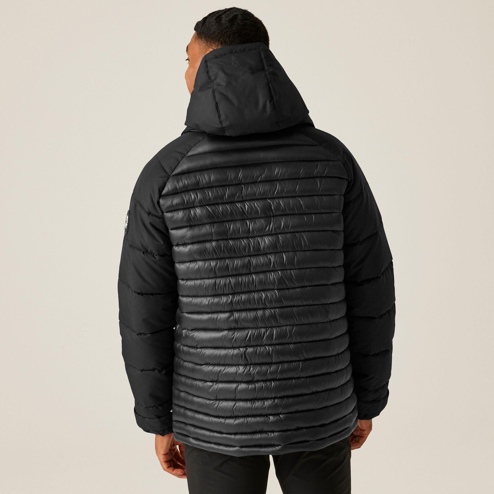 Black - Regatta - Men's Congenies Water-Repellent Synthetic Down Quilted Jacket - 2