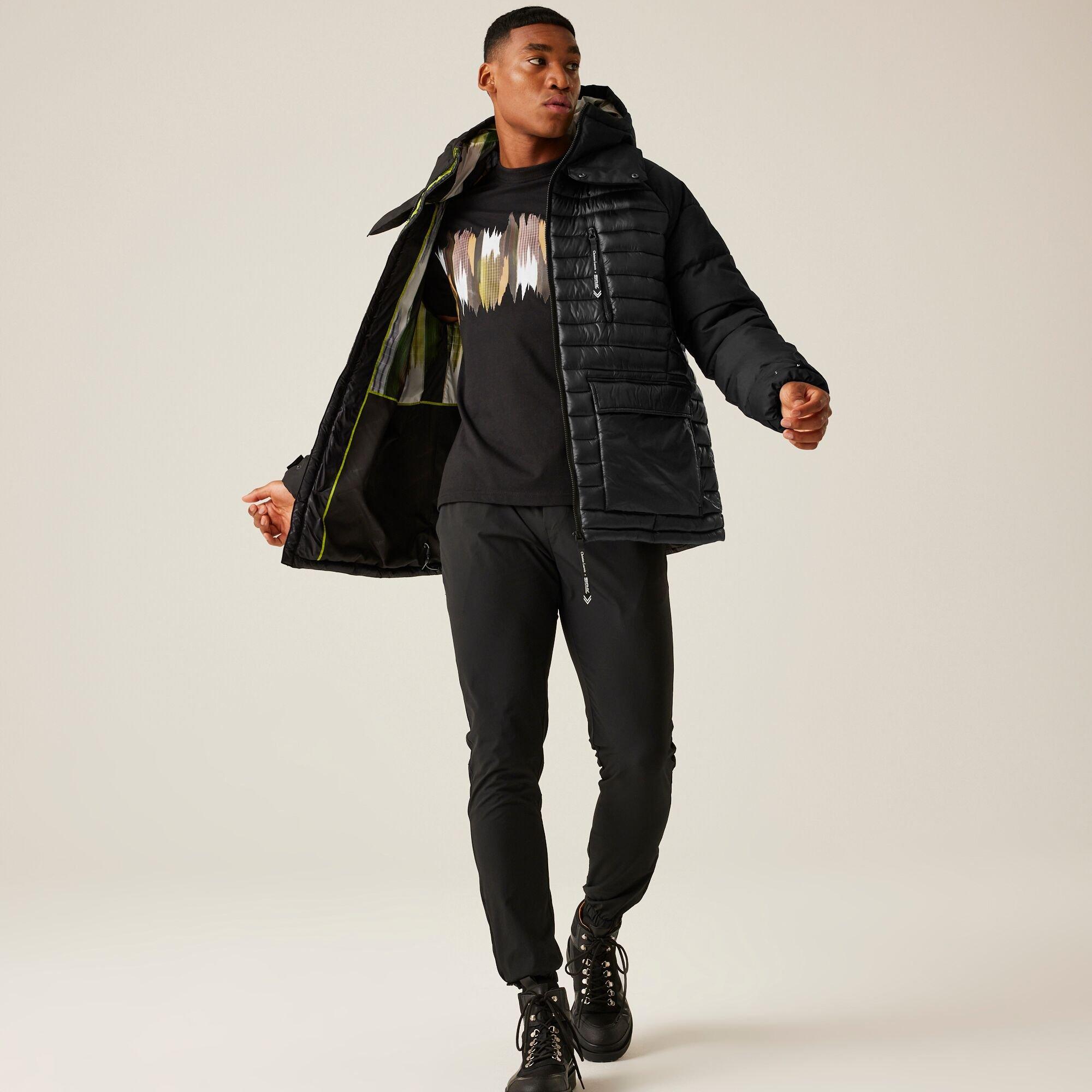 Black - Regatta - Men's Congenies Water-Repellent Synthetic Down Quilted Jacket - 3